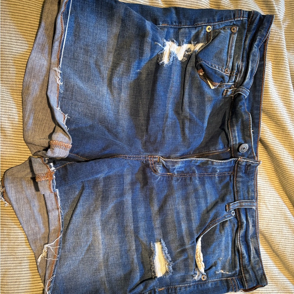 American Eagle Midi Jean Shorts